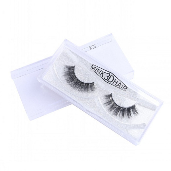 100% High Quality 3D Mink Eye Lashes 100% Handmade Natural Black Thick Long Lashes for Makeup Beauty