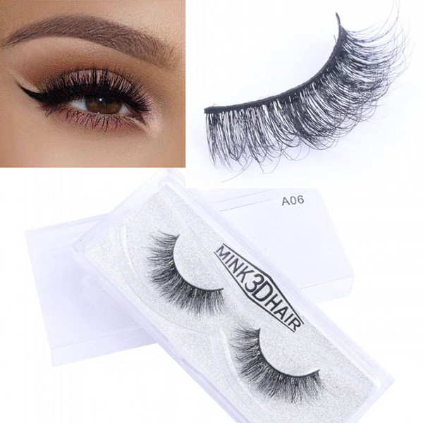 Hot Sale Eyelashes 19 Styles Selectable 100% Real Handmade Mink Hair Eyelashes Natural Soft Makeup Beauty Eyelash Extension