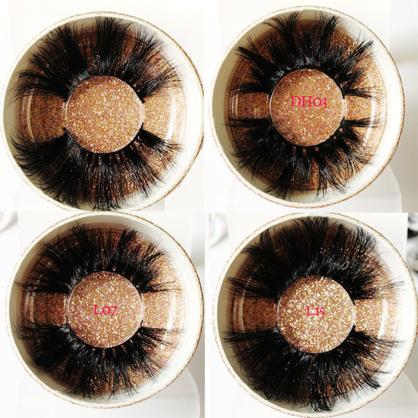 3D Mink False Eyelashes LASGOOS Hot Sale Wispy Cross Fake Eye Lashes K01