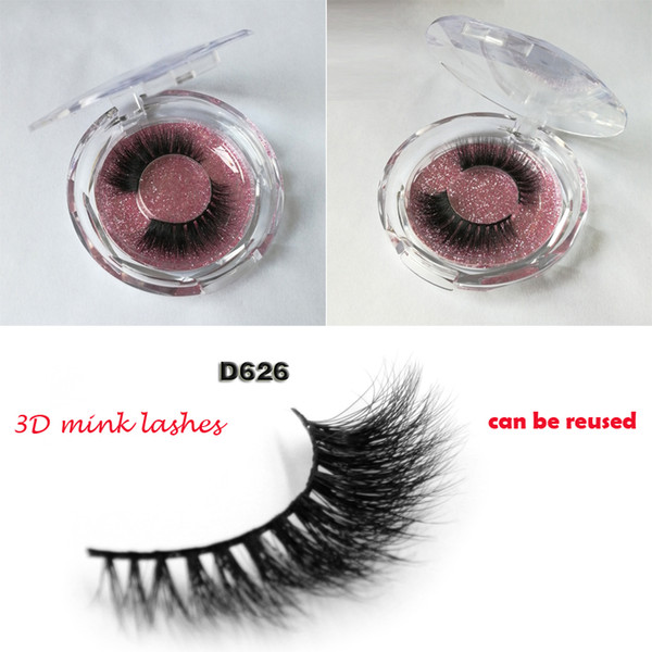 D012 private logo 3D mink hair soft luxurious opulent tail long sexy Women False Eyelashes reusable luxurious extension natural soft madeup