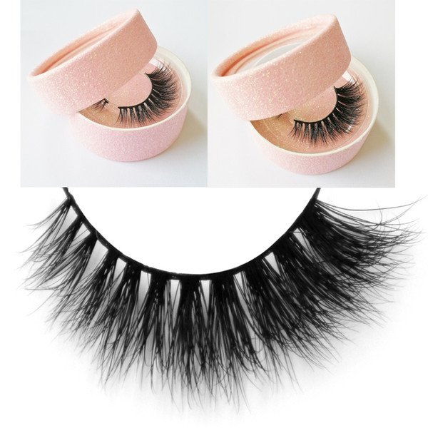 D-C private logo 3D mink hair eyelashes soft opulent tail long sexy Women False Eyelashes reusable luxurious extension mink eyelashes