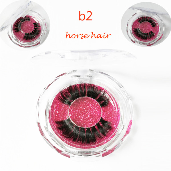 b2 mascara3D false eyelashes handmadel fashionEye tail lengthening self-sticky eyelashes pure hand self-adhesive