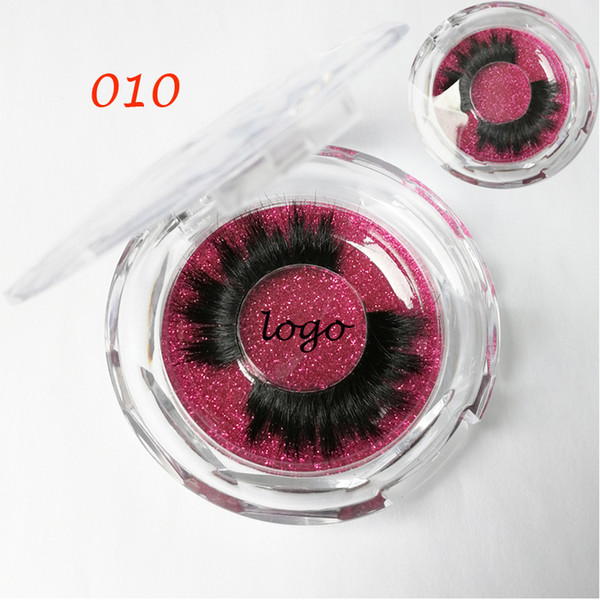 010 supernatural Thick horse custom Soft Horse Hair Eyelashes 3D true horse hair lashes makeup lifelike magnetic lash package private logo