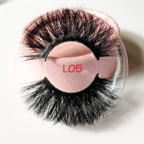 25mm Mink Hair False Eyelashes Criss-cross Wispy Handmade Eyelash Fluffy Faux Mink Lashes Extension Eye Makeup Tools 11