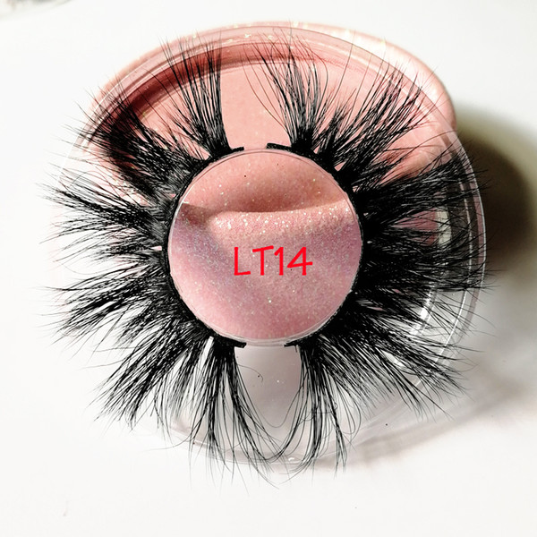 25mm Lashes 8D Mink Hair False Eyelashes Dramtic Long Fluffy Eyelashes Extension Wispies Eye Makeup Tools 11