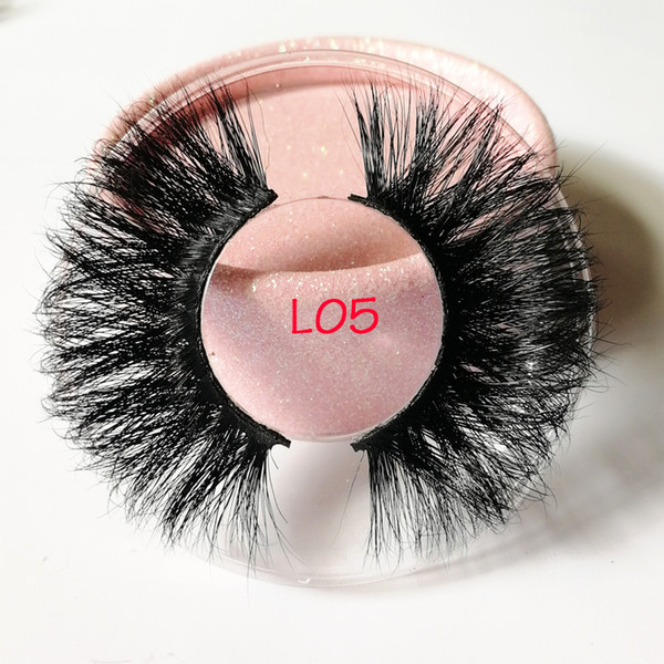 100% Mink Eyelashes False Eyelashes Criss-cross Natural Fake lashes Length 25mm Makeup 3D Mink Lashes Extension Eyelash Beauty 11