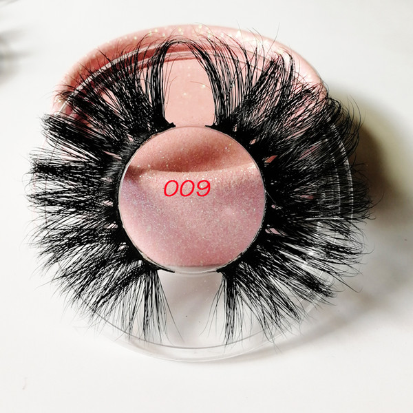 3D Mink 25mm lashes 100% Volume Natural long Hair 6D 25 mm False Eye lashes Extension Fake Lash Makeup Mink Eyelashes Pack 11