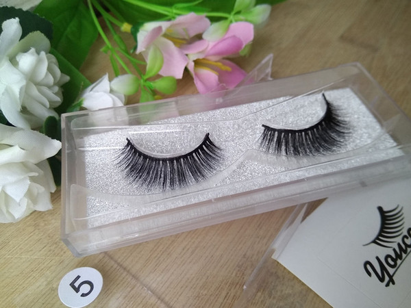 3D Real Mink Hair Fur Eyelashes Messy Eye lashes Extension Sexy Strip Eyelash 10 Styles 13-16mm 1 Pair box OEM&Private Logo Acceptable