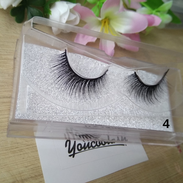 3D High Volume Handmade Mink False Eyelashes Thick Full Strip Lashes Cruelty Youcool 3d lashes Korean material