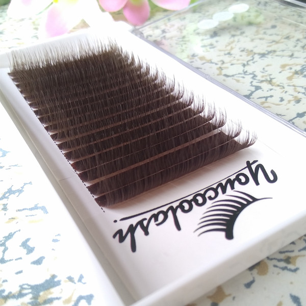 Chocolate Brown Camellia Pandora Volume lash Extension Brown Lashes extension for professional 3D-9D 0.07mm C&D Curl wholesale price