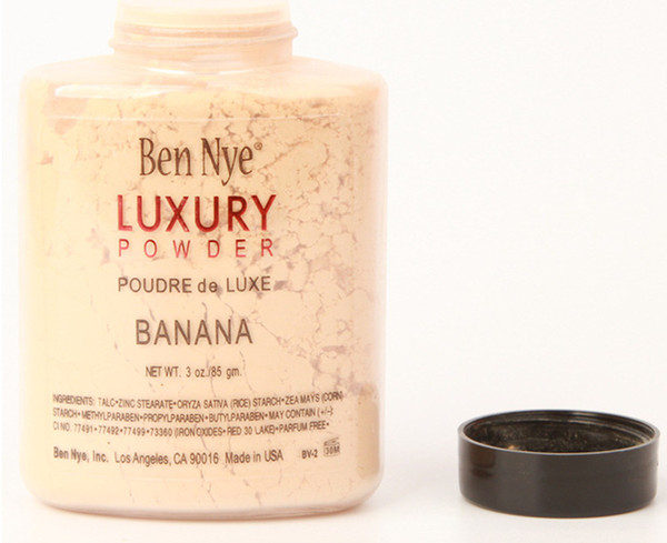 2015 newest Ben Nye Luxury Powder 85g with serial number New Natural Face Loose Powder Waterproof Nutritious Banana Brighten Free Shipping