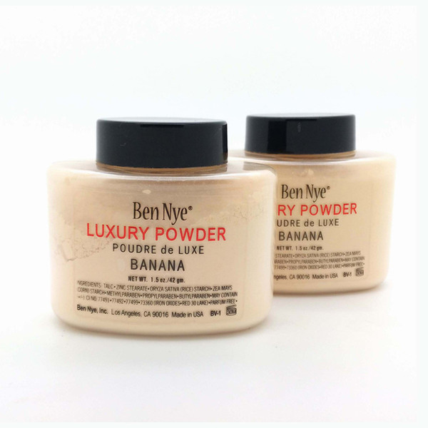 Brand Ben Nye LUXURY POWDER POUDER de LUXE Banana Loose face powder 1.5oz/42g 3oz/85g DHL free Shipping