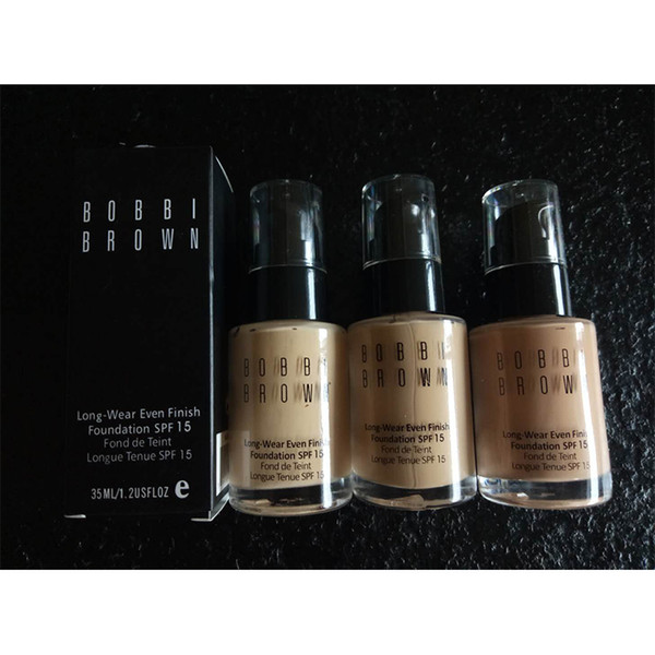 Makeup Foundation Liquid Long-Wear Even Finish Foundation SPF 15 longue Tenue 35ML Professional Foundation Cocnealer Primer