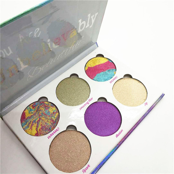 HOT Makeup Love Luxe Beauty Fantasy Palette You Are Unbelievably Beautiful highlighter Palette 6 Colors Eyeshadow Free Shipping