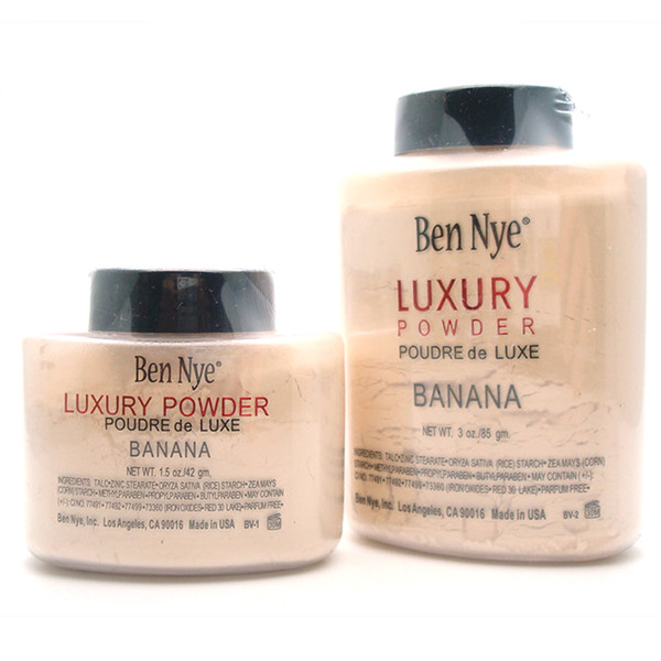 Ben Nye Luxury Powder 42g New Natural Face Loose Powder Waterproof Nutritious Banana Brighten Long-lasting DHL Free shipping