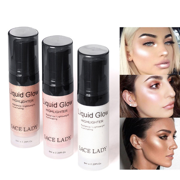 New Arrival Face Highlighter Cream Liquid Illuminator Makeup Shimmer Glow Kit Make Up Facial Brighten Shine Brand Cosmetic
