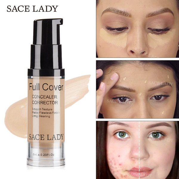 Sace Lady matte Concealer Cream Full Cover Makeup Liquid Corrector Foundation Base Make Up For Eye Dark Circles Facial Cosmetic