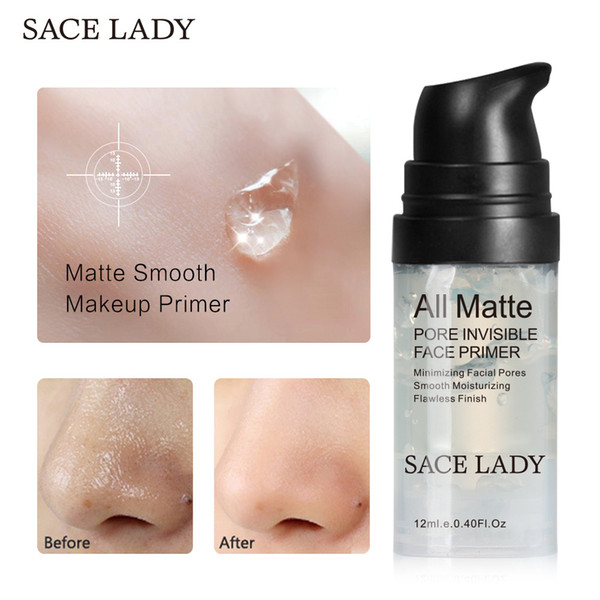 Sace Lady 10pcs 12ml Primer Makeup Pore invisible condensate for bottom hole Makeup Matte Foundation Primer