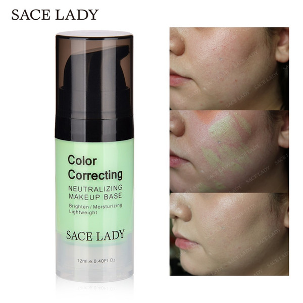 SACE LADY Face Corrector Primer Makeup Base 12ml Facial Color Correcting Cream Natural Concealer Make Up Moisturizer Cosmetic