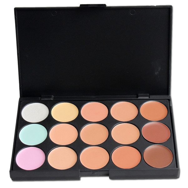 Professional 15 Colors Concealer Foundation Contour Face Cream Makeup Palette Pro Tool for Salon Party Wedding Daily