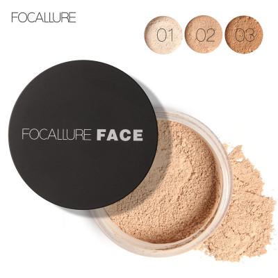 FOCALLURE New Brand Makeup Powder 3 Colors Whitening Long Loose Powder Face Makeup Waterproof Loose Powder