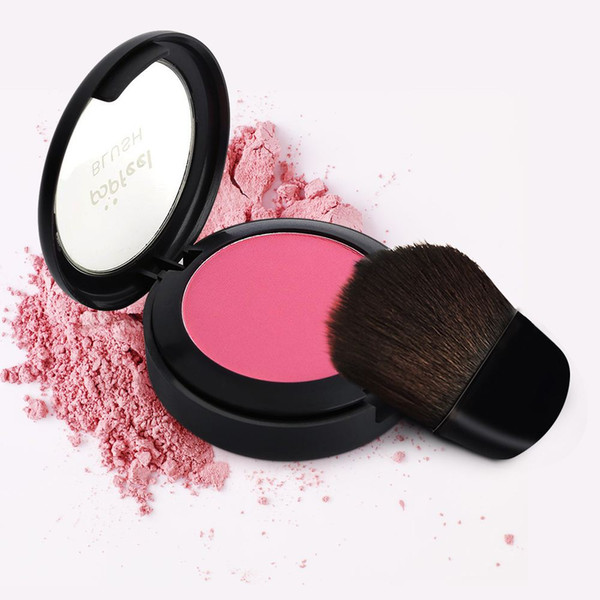 6 Colors Long Lasting Popfeel Blusher Makeup Palette Powder Natural Make Up Blush Bronzer With Brush For All Skin Types