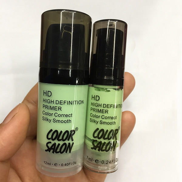 Color Salon Corrector Primers 12ml Easy to Absorb Smooth Makeup Base Facial Cream Moisturizer HD High Definition primer Cover Primer