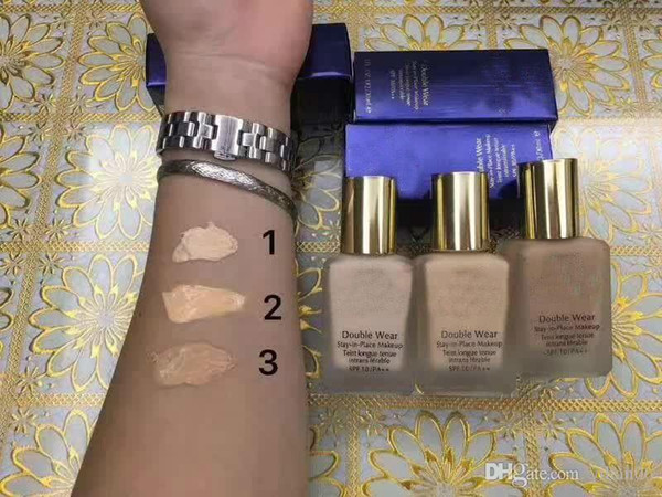 Hot sales ! Women New Makeup Double Wear Liquid Foundation Stay in Place Foundation 30ml 3 colors to choose good quality with best price