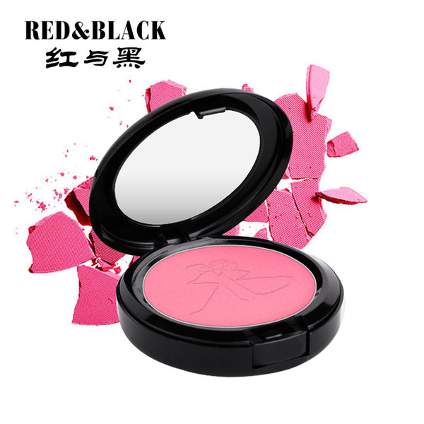 Red&black 10 Colors Velvet Touch Blusher Powder Makeup Cosmetic Natural Orange Blusher Powder Palette Charming Cheek Face Blush