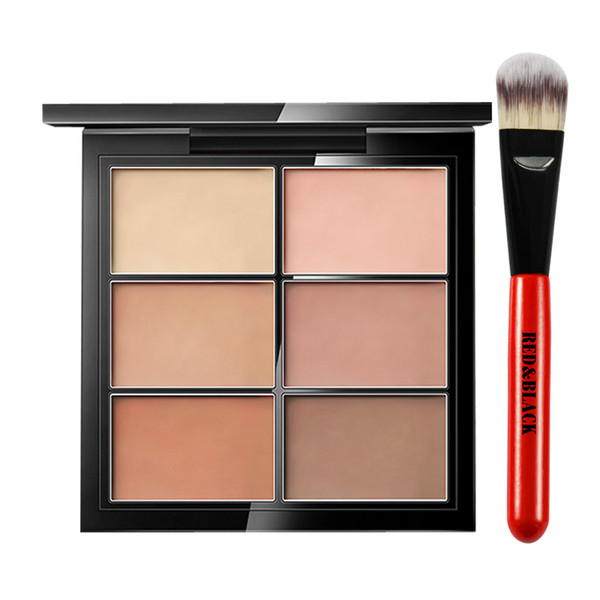 Red&black Face Concealer Makeup Palette +brushes Face Base Foundation Bronzer Concealer Contour Pallete Make Up Cosmetics