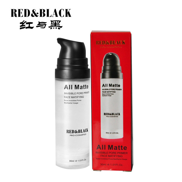 Red&Black Face Primer Natural Matte Makeup base Pores Invisible Base Facial Skin Oil-control Cosmetic 30ml