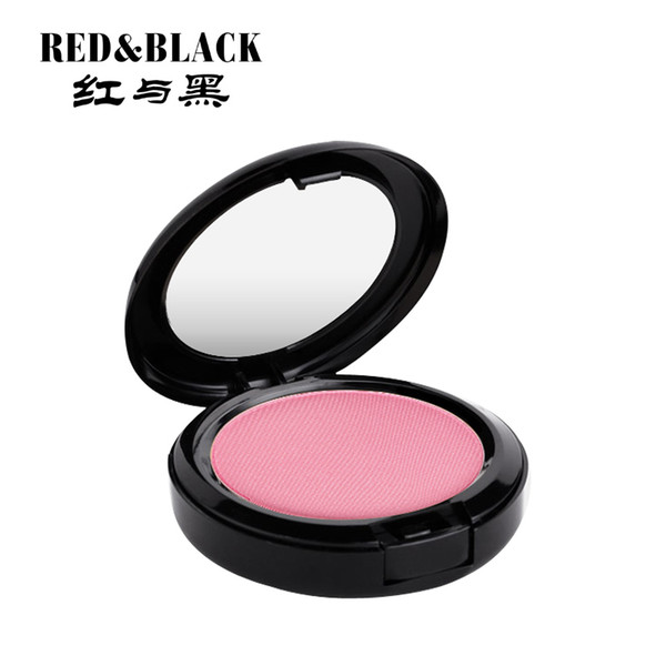 Red&Black 10 colors Velvet Touch Blusher Powder Makeup Cosmetic Natural Baked Blusher Powder Palette Charming Cheek