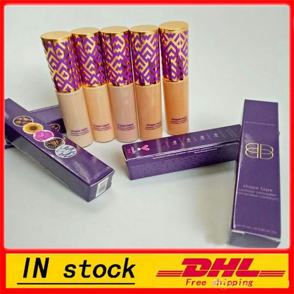 Top Quality New Shape Tape Concealer Contour 5 Colors Fair Light Light Medium Medium Light Sand 10ml 5 Colors concealer DHL free shipping