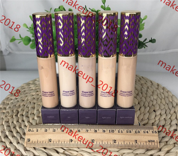 Shape Tape contour Concealer concealer 5 colors Fair Light Light-medium Medium Light sand 10ml liquid foundation real photo 1 pcs ePacket