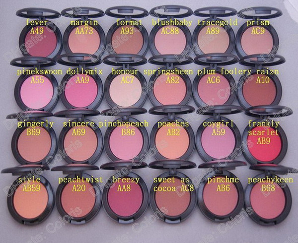 Makeup Shimmer Blush Sheer Tone Blush 24 Different Colors No Mirrors No Brush 6g Mini order 24Pcs