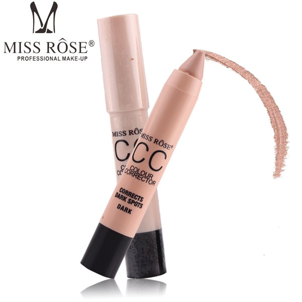 MISS ROSE bright black top injection 4 color tube Concealer pen repair stick stick 6