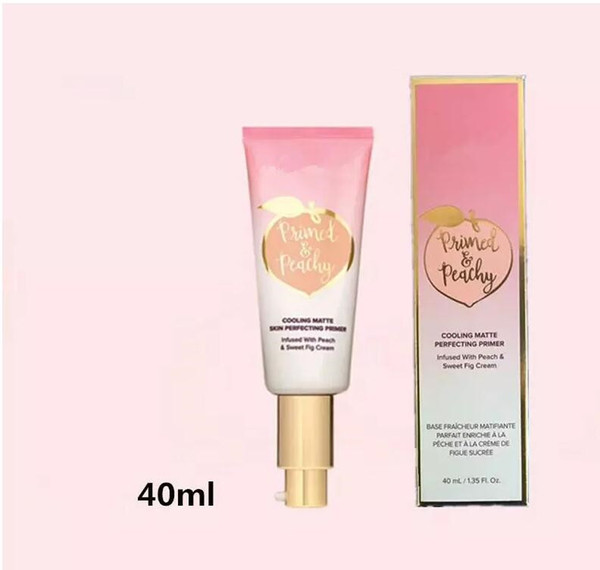 Dropshipping Primed Peachy Cosmetics 40ML Cooling Matte Skin Perfecting Primer Infused with Peach&Sweet Fig Cream Faced Foundation Primer