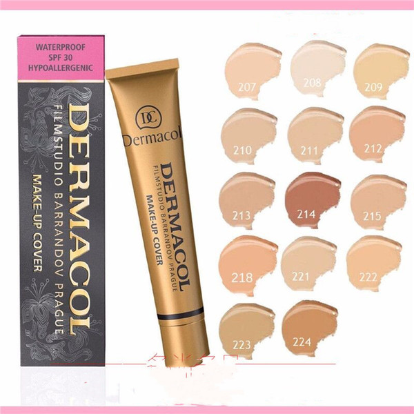 DC DERMACOL Concealer Makeup Extreme Cover Foundation Cream Make Up 30g 50th Anniversary Limited Version Cosmetic 14 colors drop shiping