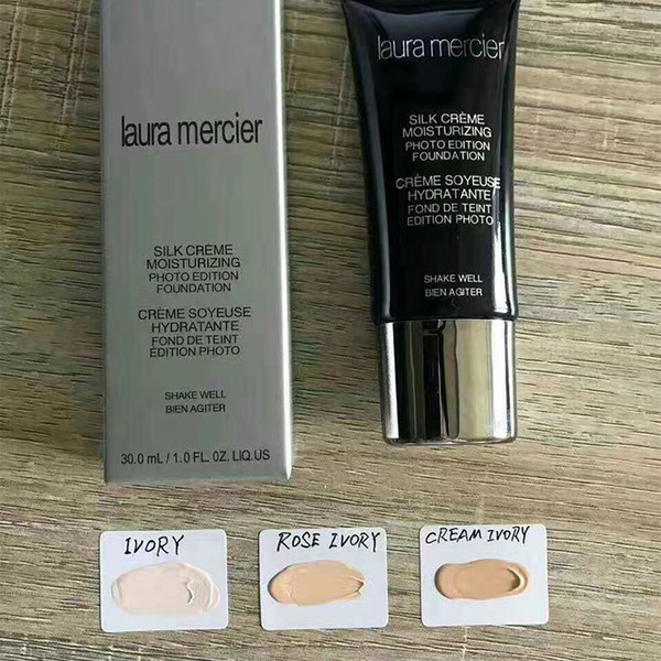 Laura Mercier Foundation Silk Cream Moisturizing 3 Colors High Quality Face Makeup SPF 30ml Base Primer Free Shipping