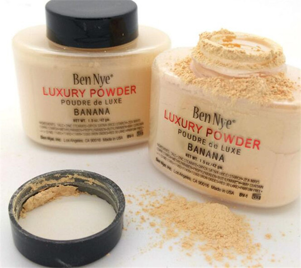 Ben Nye Banana Luxuary Powder 1.5oz Bottle Luxury Face Makeup 42g Waterproof Nutritious Banana Brighten sealed A096