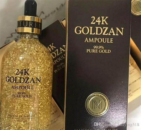 New Arrival Skinature 24k Goldzan Ampoule Gold Day Creams & Moisturizers Gold Essence Serum Makeup Primer 100ml