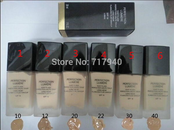 1PCS 2015 New makeup Hot Brand Liquid Foundation SPF10 6Color can choose 30ML