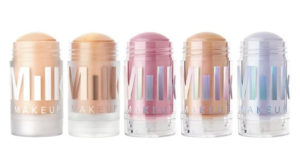 Milk Makeup Matte Primer Blur Stick Luminous Holographic Sticks Highlighter 5 Shades Genuine Quality Glow Concealer Cosmetics Free Gift Ship