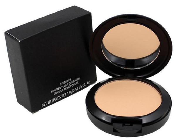 matte Foundation Brand Make-up Studio Fix Powder Cake Easy to Wear Face Powder Blot Pressed Powder Sun Block Foundation 15g NC & NW