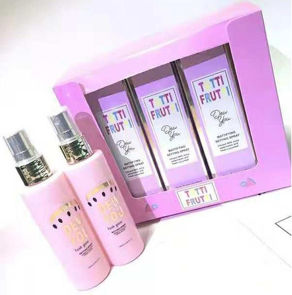 Makeup Tutti Frutti Dew You Mattifying Setting Spray 100ML Foundation Primer Spray Fixateur Moisturizer Brighten Nutritious Free Shipping