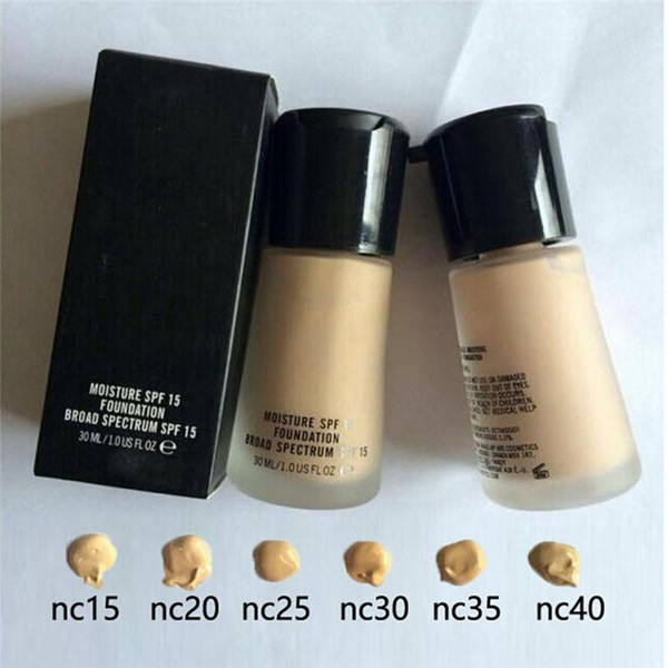 New Makeup 30ML 6 colors Mineralize Moisture Foundation Liquid Spf15 Quality Make Up Foundation Free Shipping