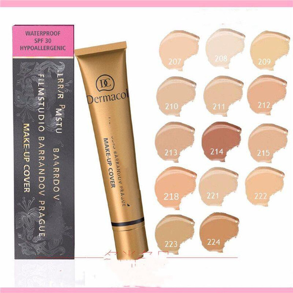 C DERMACOL Concealer Makeup Extreme Cover Foundation Cream Make Up 30g 50th Anniversary Limited Version Cosmetic 14 colors drop shiping