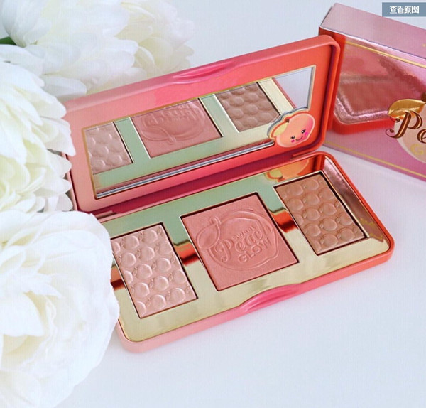 Free shipping ePacket! HOT Makeup Sweet Peach Glow Bronzers & Highlighters blush palette