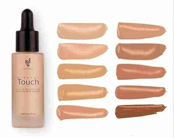 Liquid Foundation Mineral Touch Skin Perfecting Concealer Cream BB Cream Makeup Natural Face Cosmetics 10 Colors