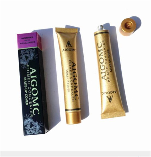 New make-up AIGOMC 14 color small gold tube concealer cover acne concealer Foundation liquid 30g whitening Concealer